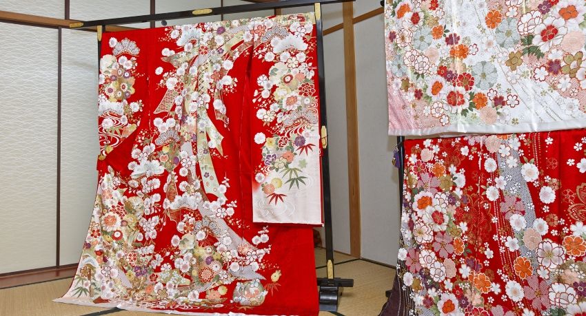 Kimono-Färberei