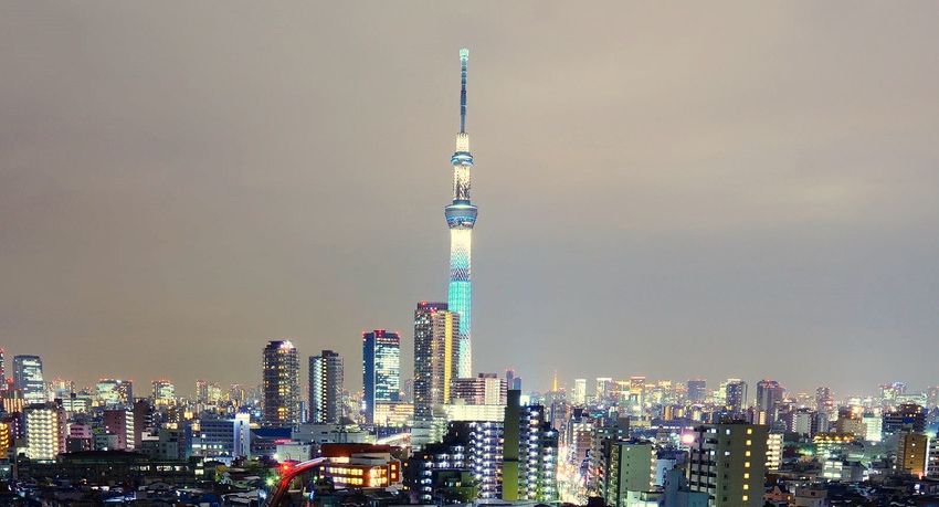 Night view of Tokyo Skytree